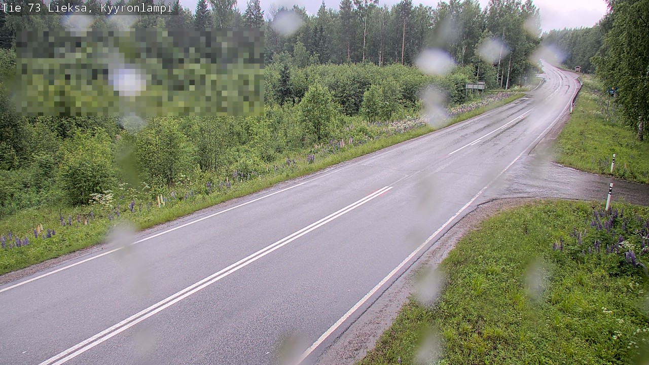 Weather Camera Image Väg 73 Lieksa, Kyyrönlampi, Lieksa, Pohjois-Karjala