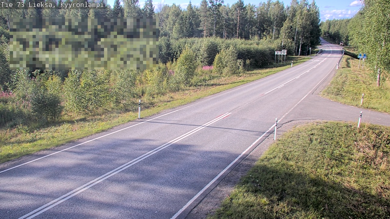 Weather Camera Image Road 73 Lieksa, Kyyrönlampi, Lieksa, Pohjois-Karjala