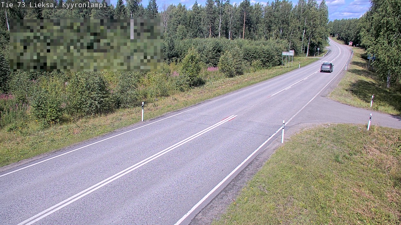 Weather Camera Image Road 73 Lieksa, Kyyrönlampi, Lieksa, Pohjois-Karjala