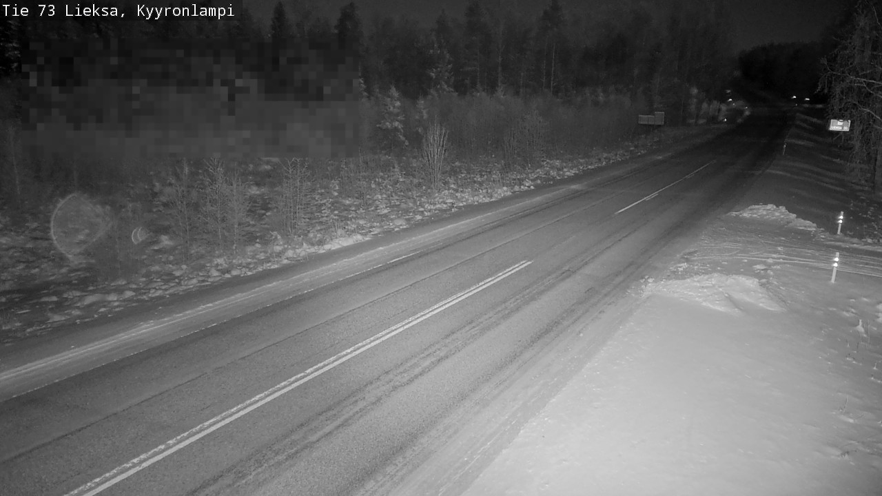 Weather Camera Image Road 73 Lieksa, Kyyrönlampi, Lieksa, Pohjois-Karjala