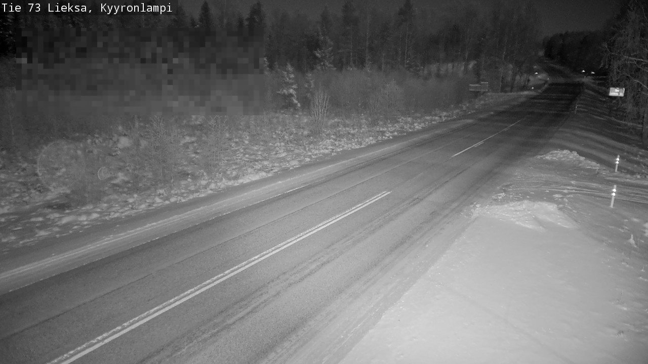 Weather Camera Image Road 73 Lieksa, Kyyrönlampi, Lieksa, Pohjois-Karjala
