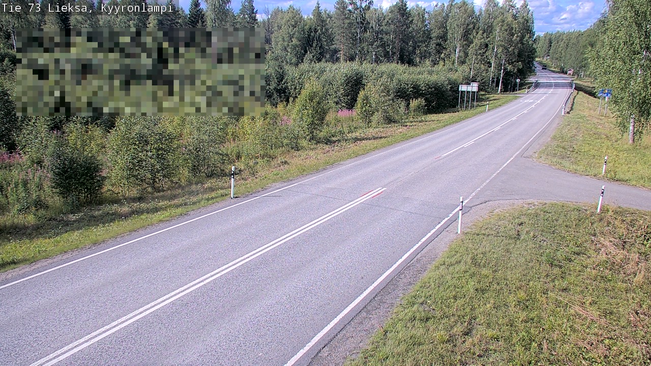 Weather Camera Image Road 73 Lieksa, Kyyrönlampi, Lieksa, Pohjois-Karjala