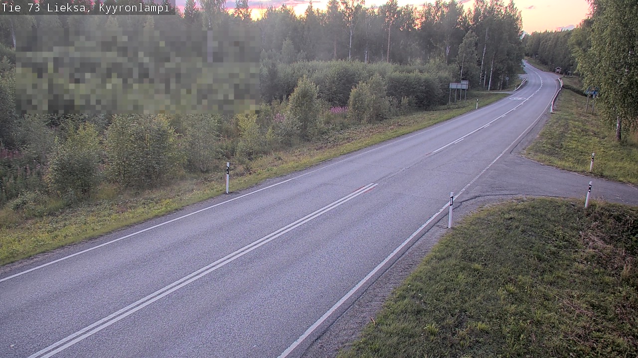 Weather Camera Image Road 73 Lieksa, Kyyrönlampi, Lieksa, Pohjois-Karjala