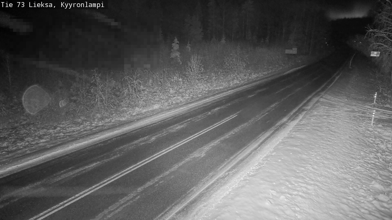 Weather Camera Image Road 73 Lieksa, Kyyrönlampi, Lieksa, Pohjois-Karjala