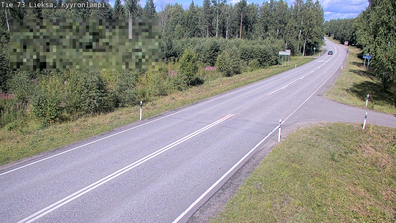 Weather Camera Image Road 73 Lieksa, Kyyrönlampi, Lieksa, Pohjois-Karjala