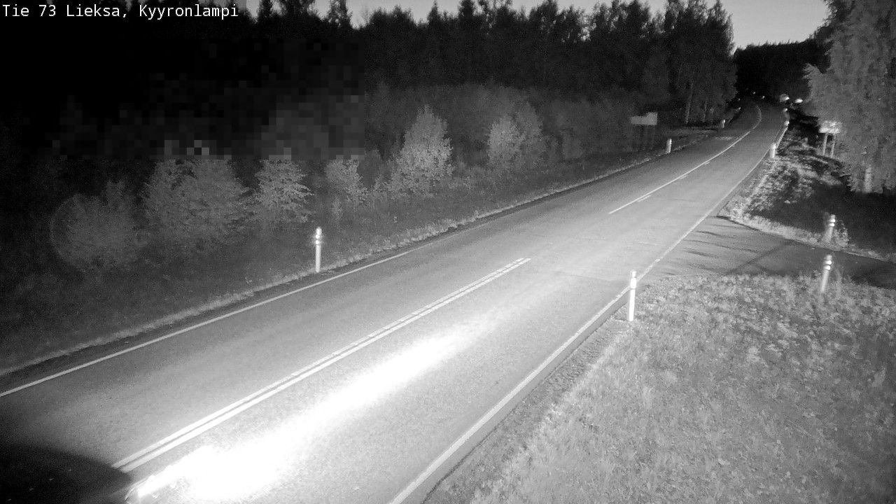 Weather Camera Image Road 73 Lieksa, Kyyrönlampi, Lieksa, Pohjois-Karjala