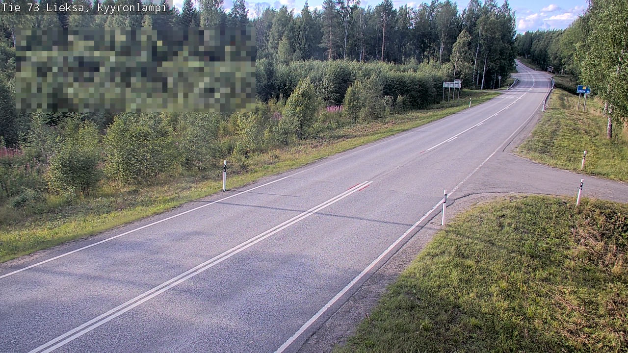 Weather Camera Image Road 73 Lieksa, Kyyrönlampi, Lieksa, Pohjois-Karjala