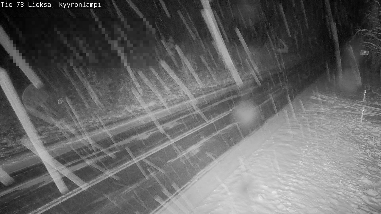 Weather Camera Image Road 73 Lieksa, Kyyrönlampi, Lieksa, Pohjois-Karjala