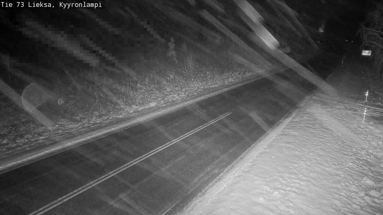 Weather Camera Image Road 73 Lieksa, Kyyrönlampi, Lieksa, Pohjois-Karjala