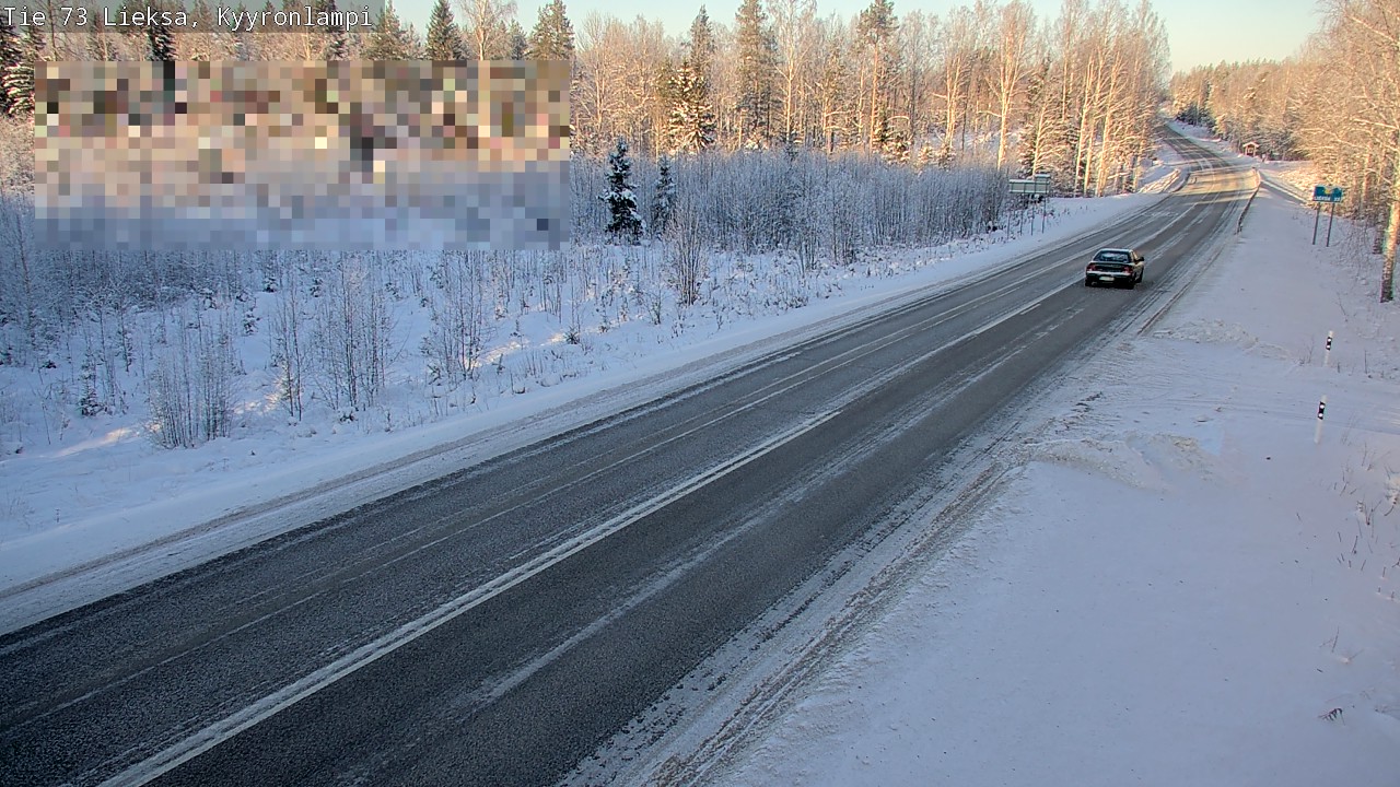 Weather Camera Image Road 73 Lieksa, Kyyrönlampi, Lieksa, Pohjois-Karjala