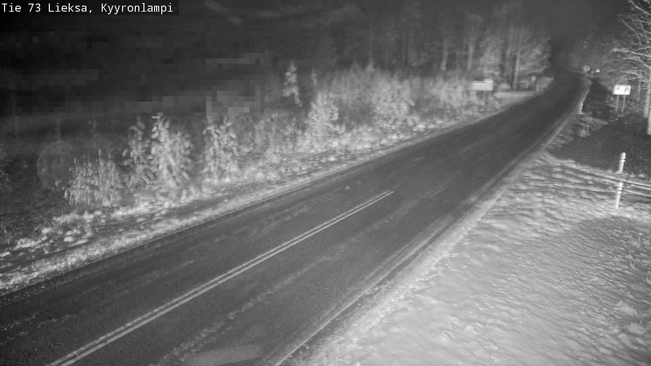 Weather Camera Image Road 73 Lieksa, Kyyrönlampi, Lieksa, Pohjois-Karjala