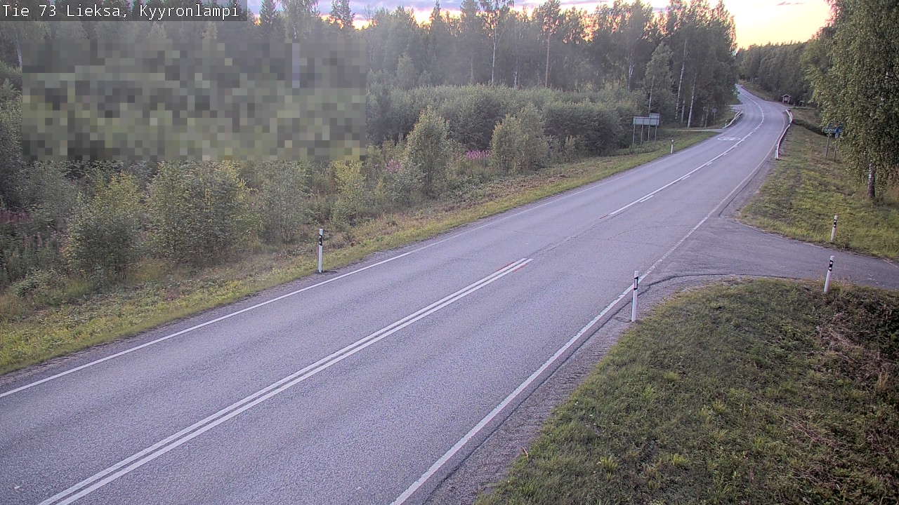 Weather Camera Image Road 73 Lieksa, Kyyrönlampi, Lieksa, Pohjois-Karjala