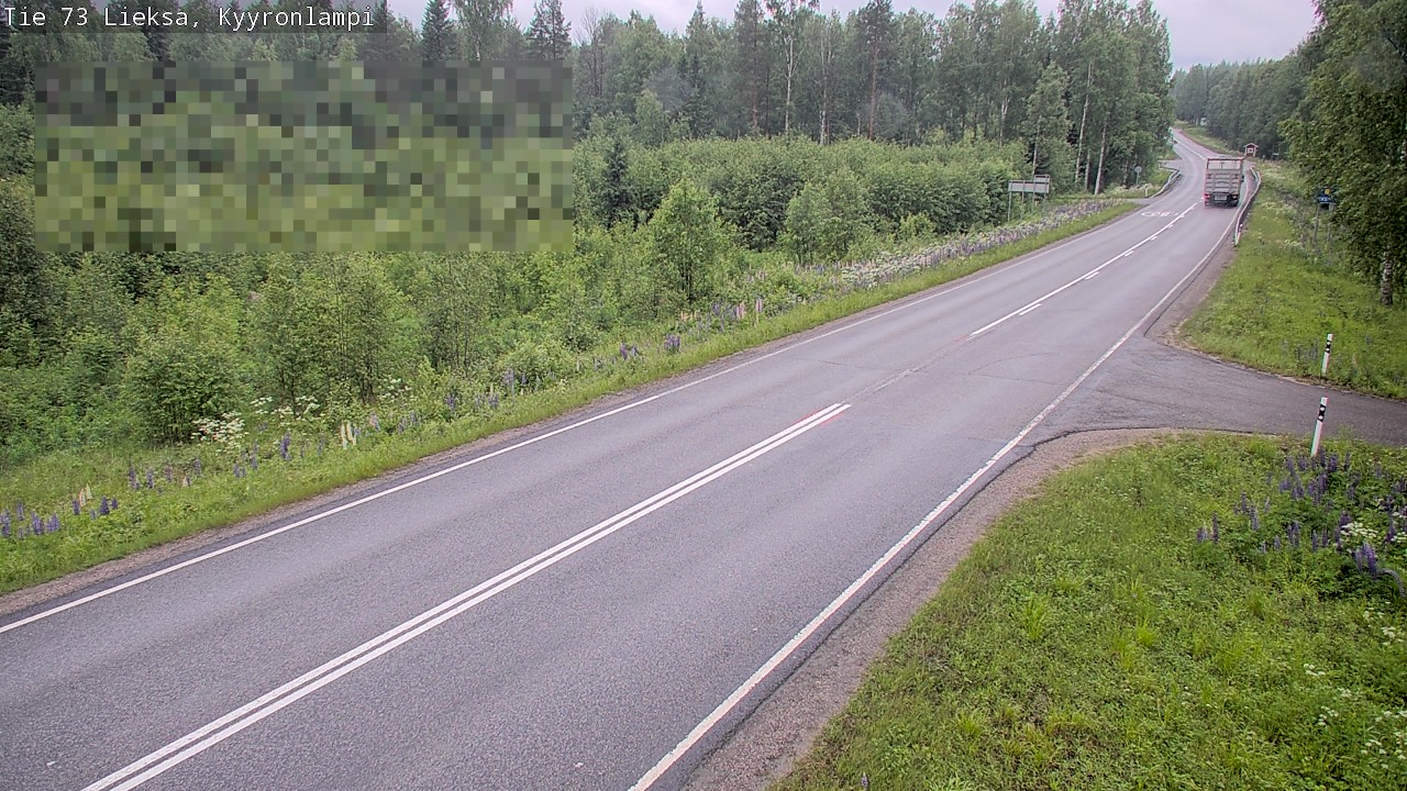 Weather Camera Image Väg 73 Lieksa, Kyyrönlampi, Lieksa, Pohjois-Karjala