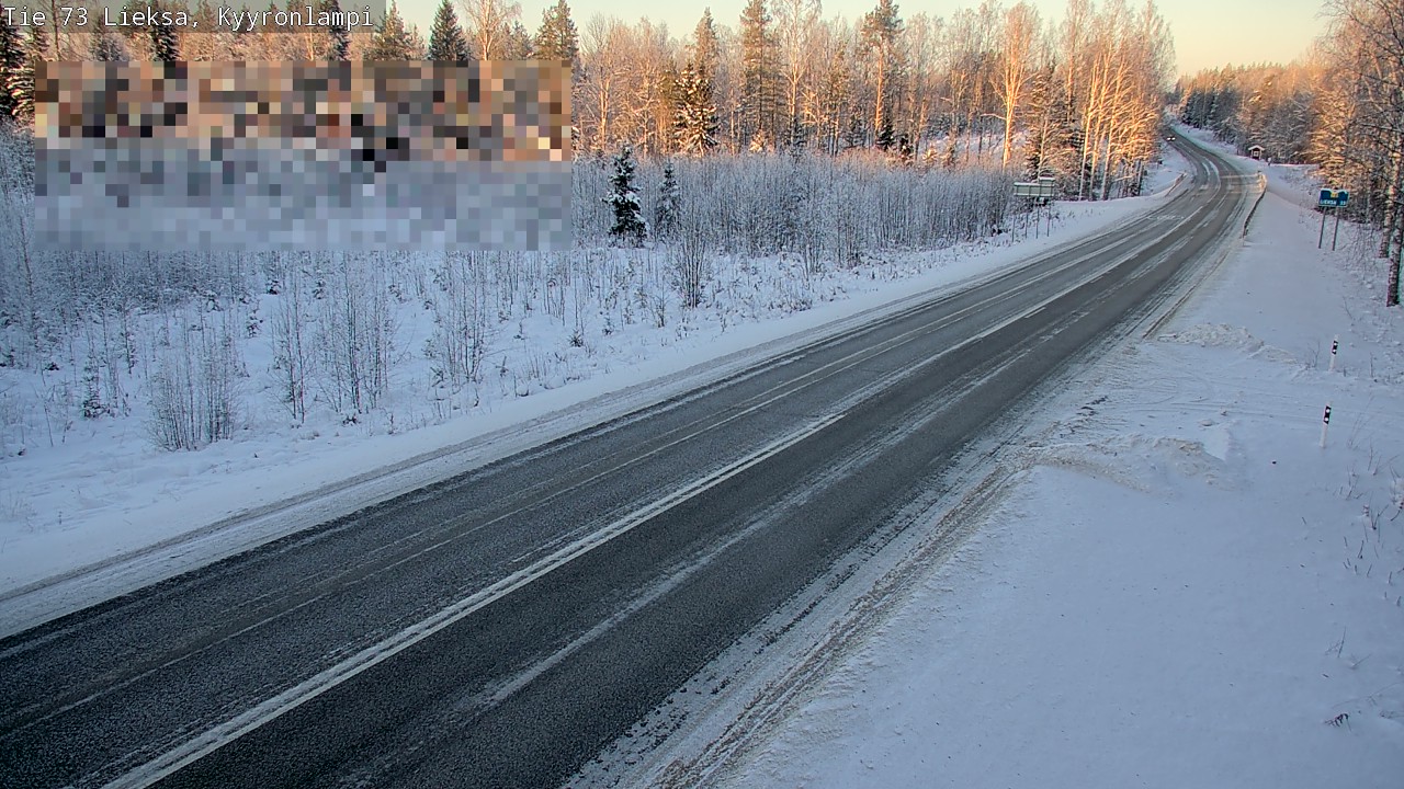 Weather Camera Image Road 73 Lieksa, Kyyrönlampi, Lieksa, Pohjois-Karjala