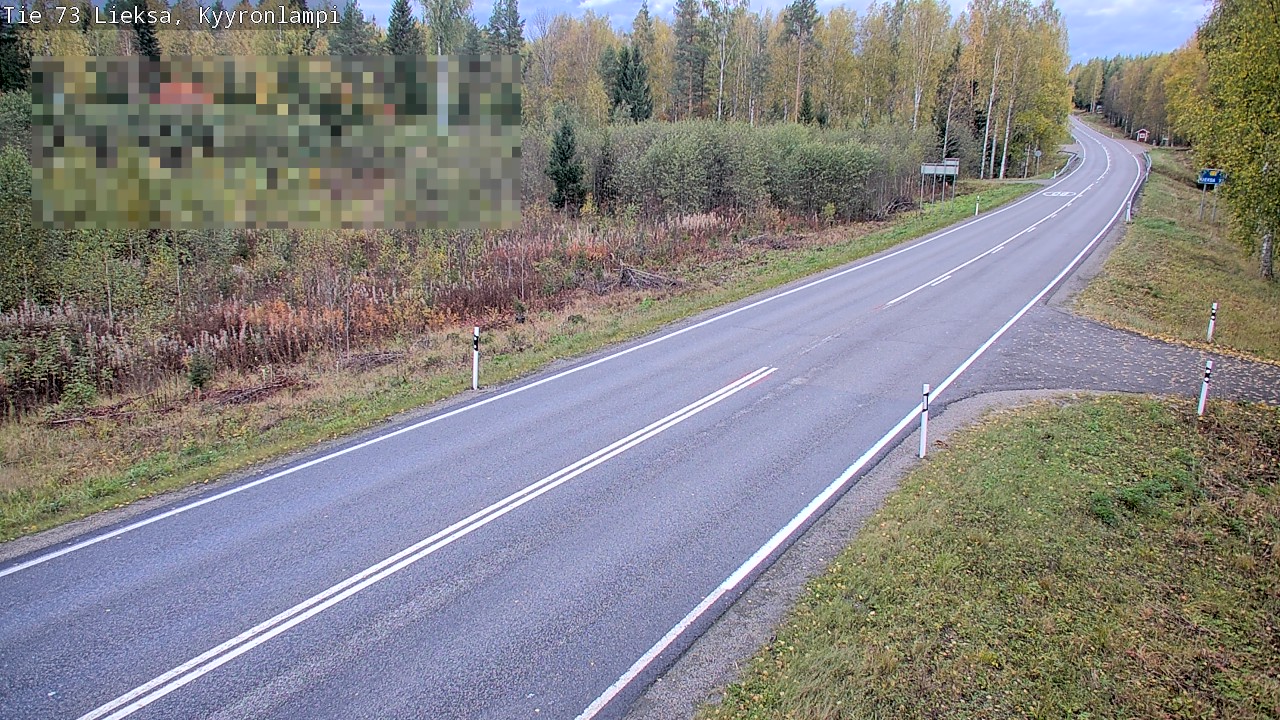 Weather Camera Image Road 73 Lieksa, Kyyrönlampi, Lieksa, Pohjois-Karjala
