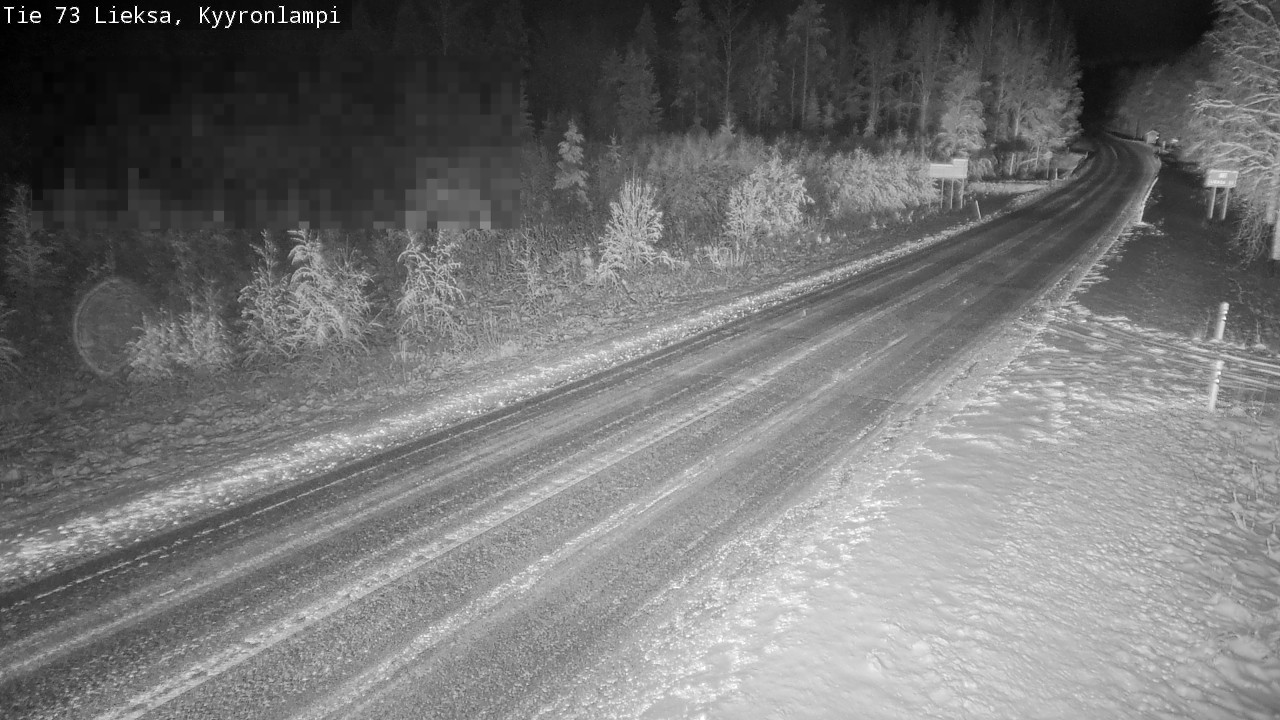 Weather Camera Image Road 73 Lieksa, Kyyrönlampi, Lieksa, Pohjois-Karjala