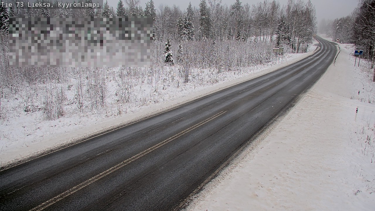 Weather Camera Image Road 73 Lieksa, Kyyrönlampi, Lieksa, Pohjois-Karjala