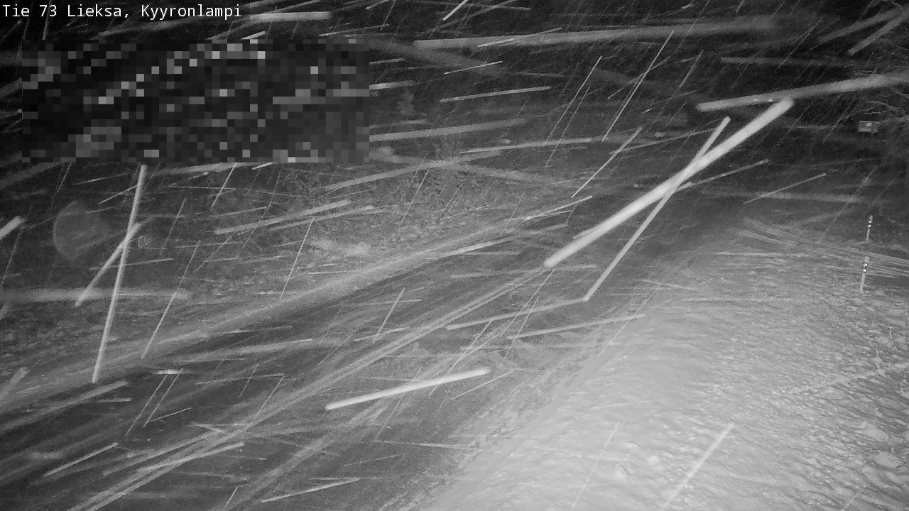 Weather Camera Image Road 73 Lieksa, Kyyrönlampi, Lieksa, Pohjois-Karjala