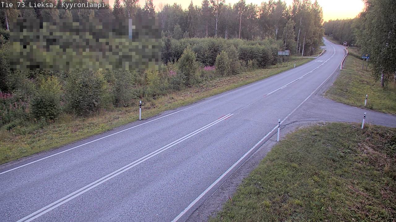 Weather Camera Image Road 73 Lieksa, Kyyrönlampi, Lieksa, Pohjois-Karjala