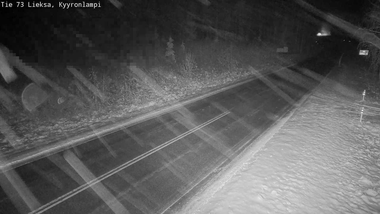 Weather Camera Image Road 73 Lieksa, Kyyrönlampi, Lieksa, Pohjois-Karjala
