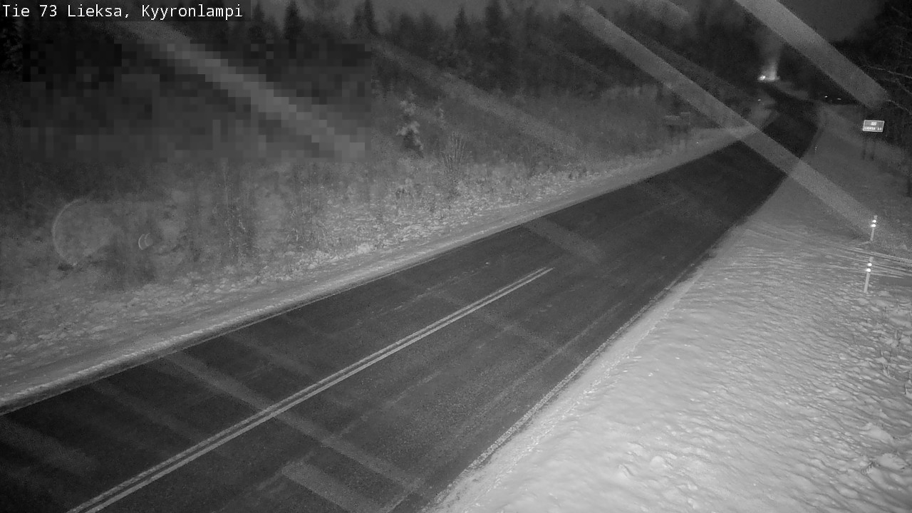 Weather Camera Image Road 73 Lieksa, Kyyrönlampi, Lieksa, Pohjois-Karjala