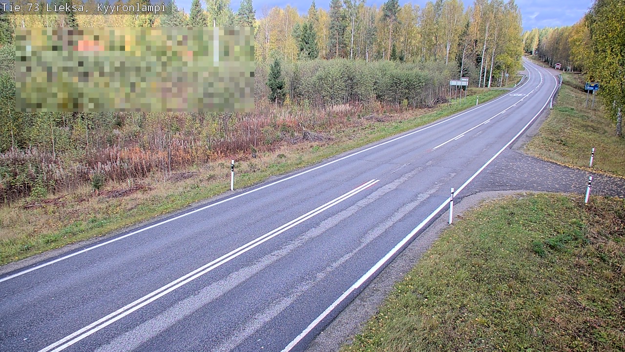 Weather Camera Image Road 73 Lieksa, Kyyrönlampi, Lieksa, Pohjois-Karjala