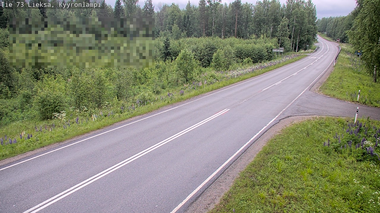 Weather Camera Image Väg 73 Lieksa, Kyyrönlampi, Lieksa, Pohjois-Karjala