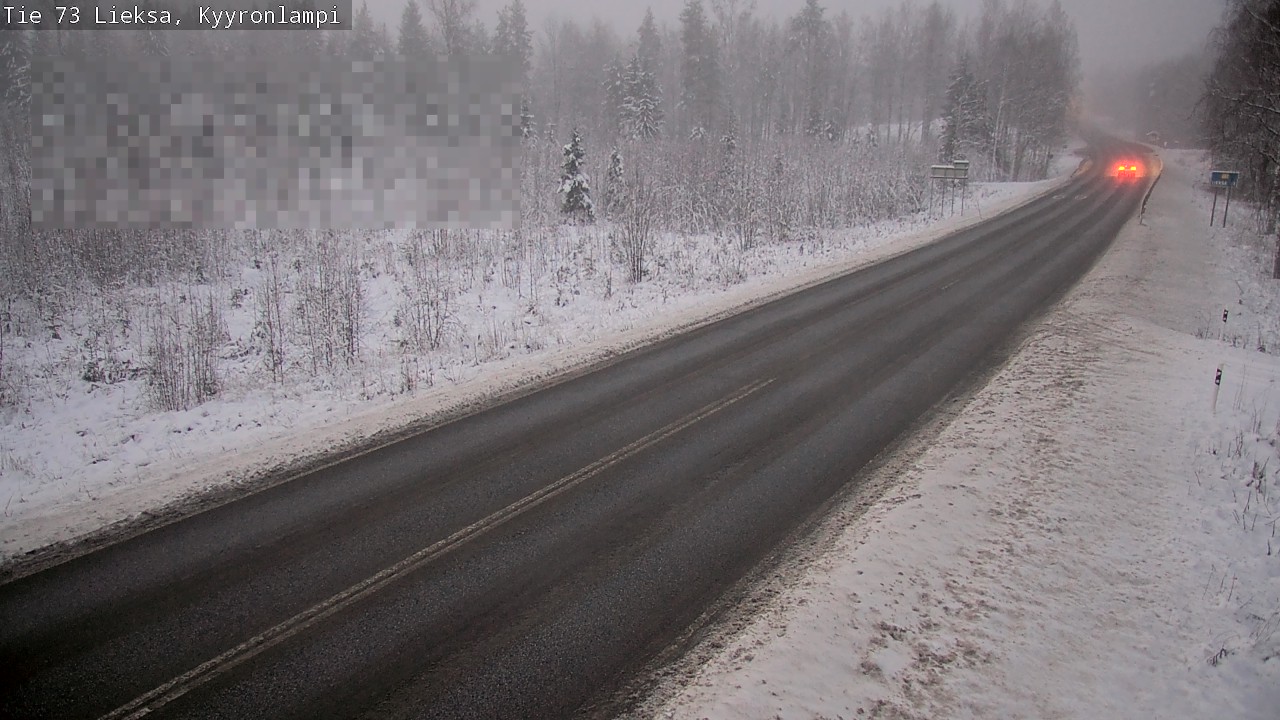 Weather Camera Image Väg 73 Lieksa, Kyyrönlampi, Lieksa, Pohjois-Karjala