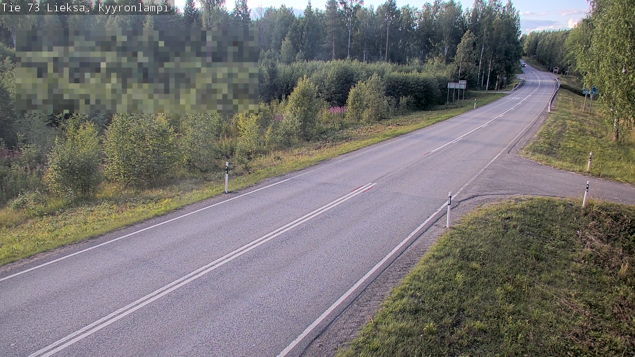Weather Camera Image Road 73 Lieksa, Kyyrönlampi, Lieksa, Pohjois-Karjala