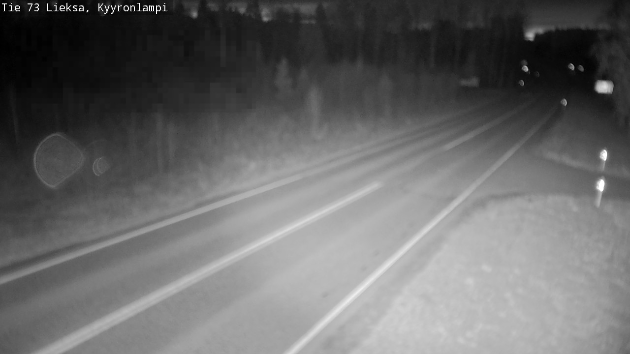 Weather Camera Image Väg 73 Lieksa, Kyyrönlampi, Lieksa, Pohjois-Karjala