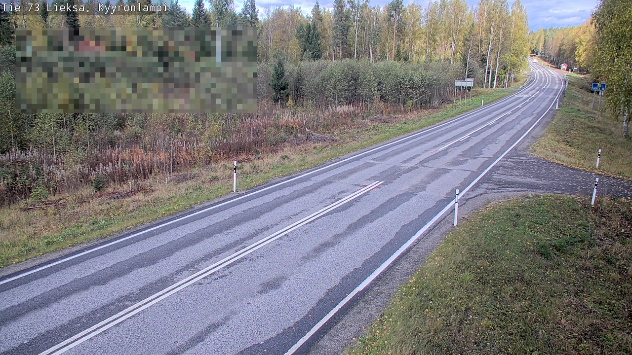 Weather Camera Image Road 73 Lieksa, Kyyrönlampi, Lieksa, Pohjois-Karjala