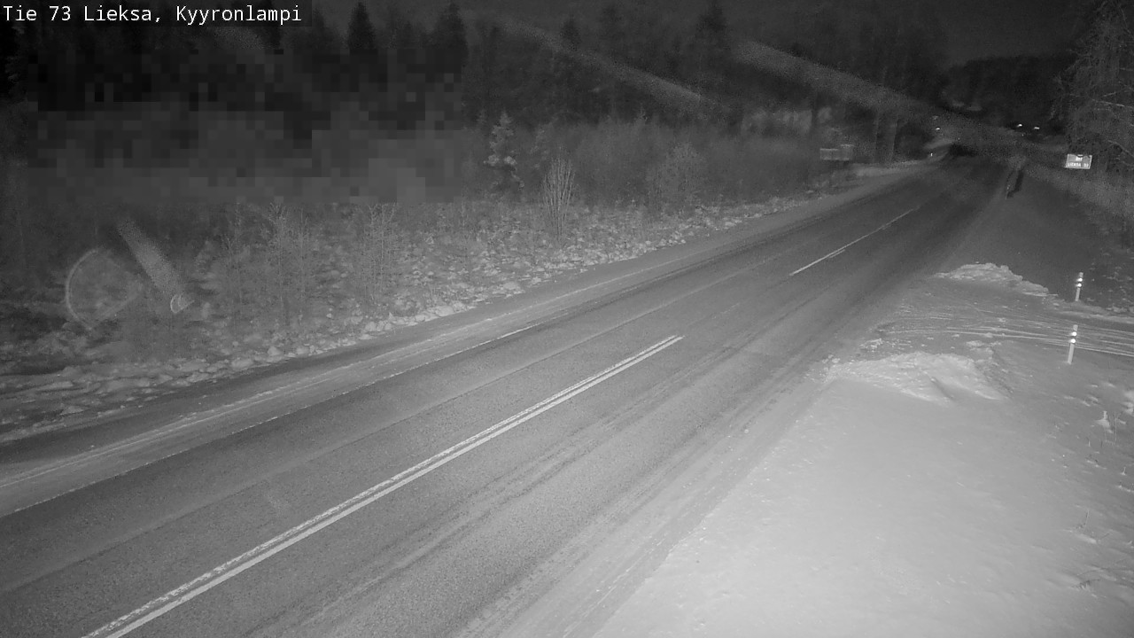 Weather Camera Image Väg 73 Lieksa, Kyyrönlampi, Lieksa, Pohjois-Karjala