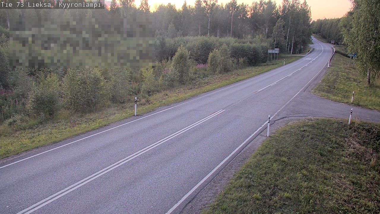 Weather Camera Image Road 73 Lieksa, Kyyrönlampi, Lieksa, Pohjois-Karjala