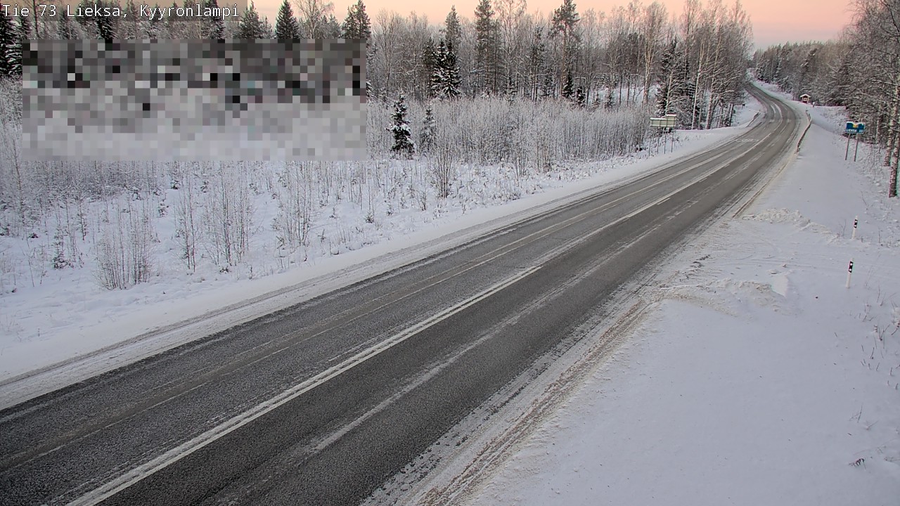 Weather Camera Image Road 73 Lieksa, Kyyrönlampi, Lieksa, Pohjois-Karjala
