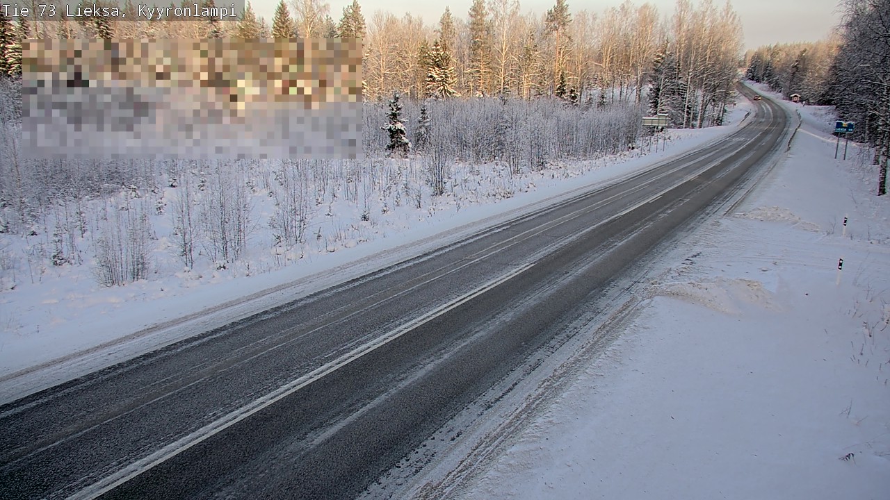 Weather Camera Image Road 73 Lieksa, Kyyrönlampi, Lieksa, Pohjois-Karjala