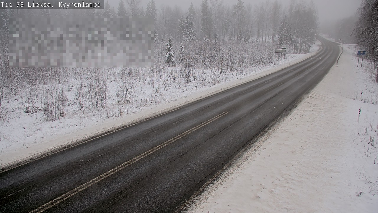 Weather Camera Image Road 73 Lieksa, Kyyrönlampi, Lieksa, Pohjois-Karjala
