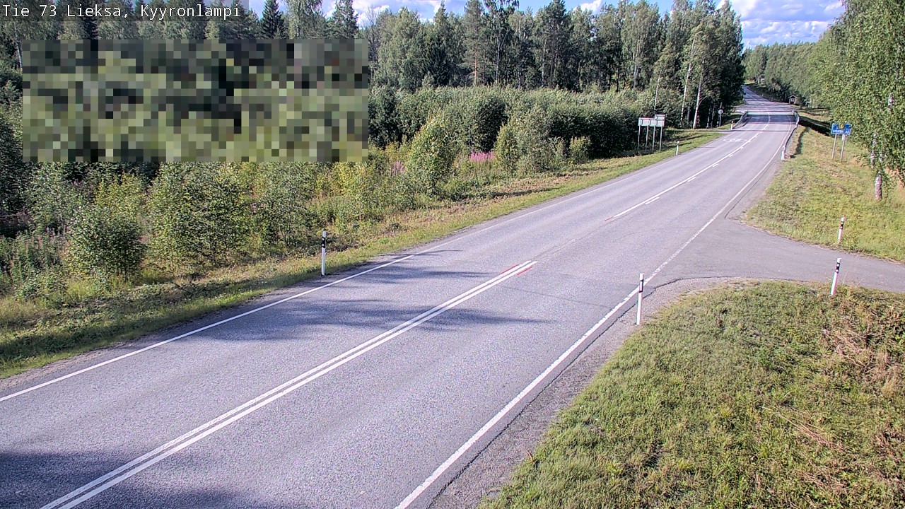 Weather Camera Image Road 73 Lieksa, Kyyrönlampi, Lieksa, Pohjois-Karjala