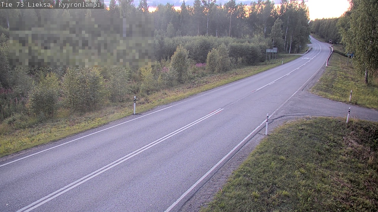 Weather Camera Image Road 73 Lieksa, Kyyrönlampi, Lieksa, Pohjois-Karjala