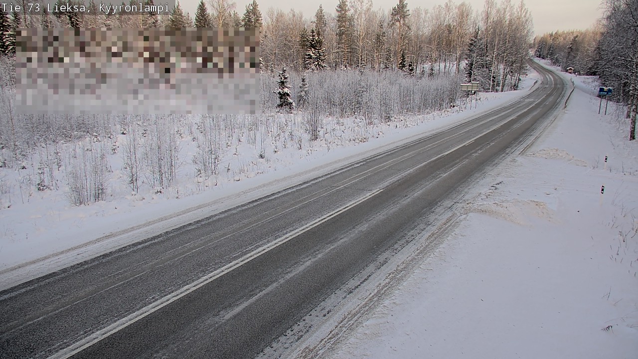 Weather Camera Image Road 73 Lieksa, Kyyrönlampi, Lieksa, Pohjois-Karjala