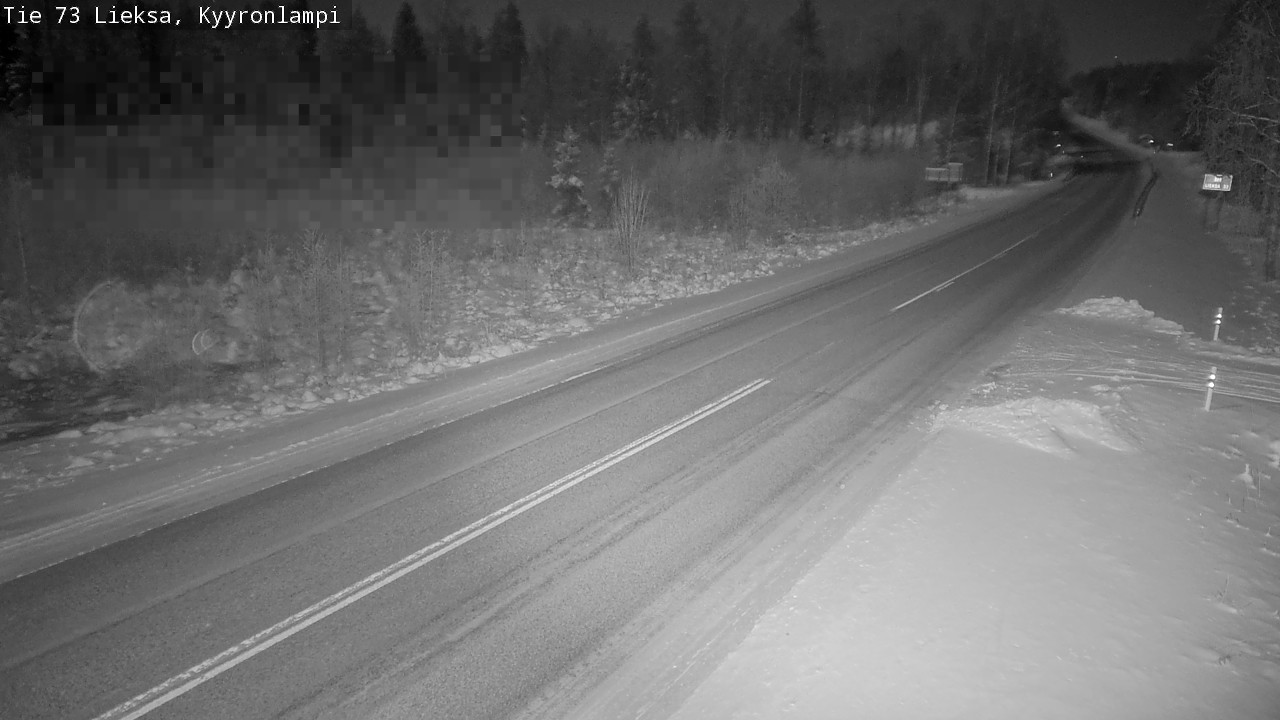 Weather Camera Image Road 73 Lieksa, Kyyrönlampi, Lieksa, Pohjois-Karjala