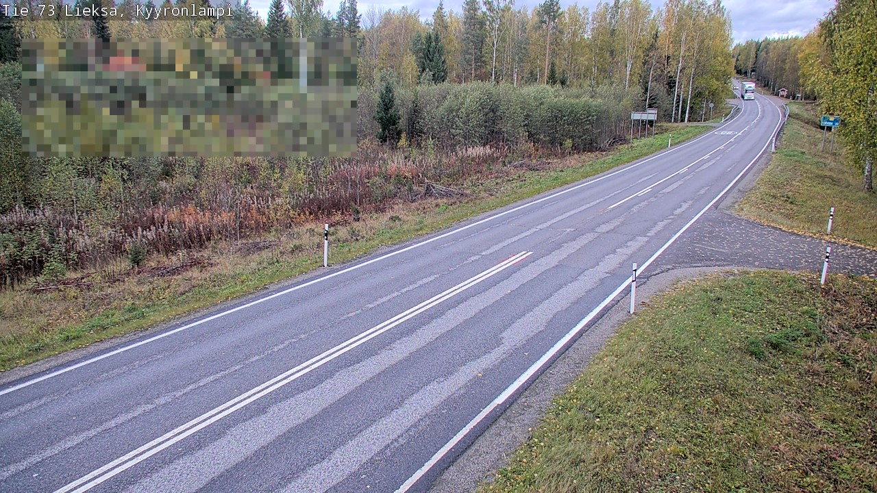 Weather Camera Image Road 73 Lieksa, Kyyrönlampi, Lieksa, Pohjois-Karjala