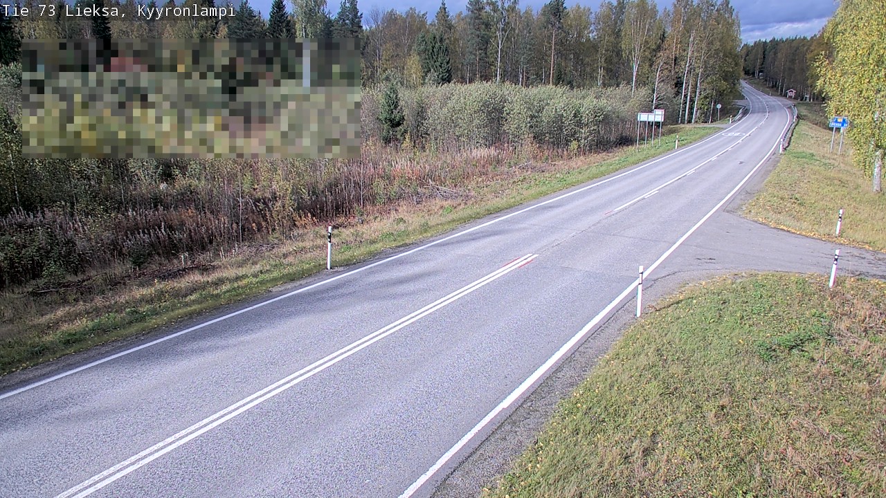 Weather Camera Image Road 73 Lieksa, Kyyrönlampi, Lieksa, Pohjois-Karjala