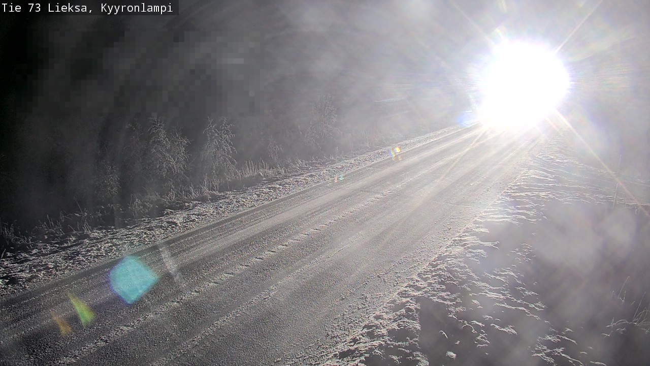 Weather Camera Image Road 73 Lieksa, Kyyrönlampi, Lieksa, Pohjois-Karjala