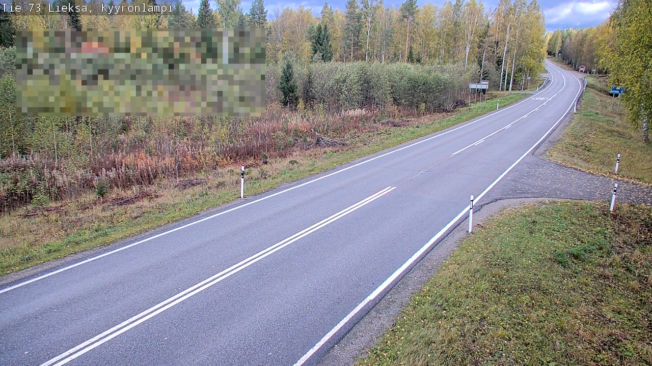 Weather Camera Image Road 73 Lieksa, Kyyrönlampi, Lieksa, Pohjois-Karjala