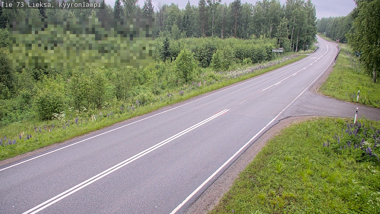Weather Camera Image Väg 73 Lieksa, Kyyrönlampi, Lieksa, Pohjois-Karjala