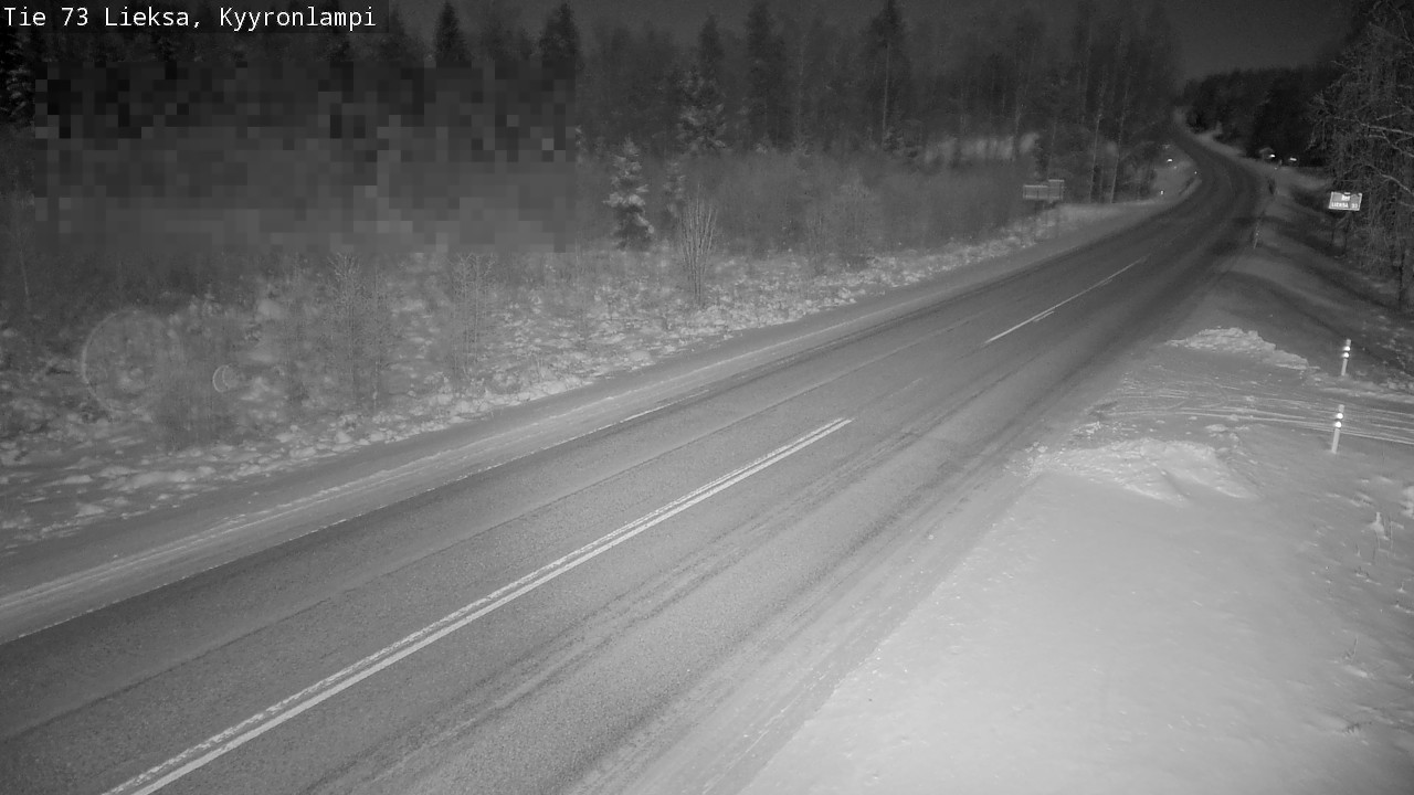 Weather Camera Image Road 73 Lieksa, Kyyrönlampi, Lieksa, Pohjois-Karjala