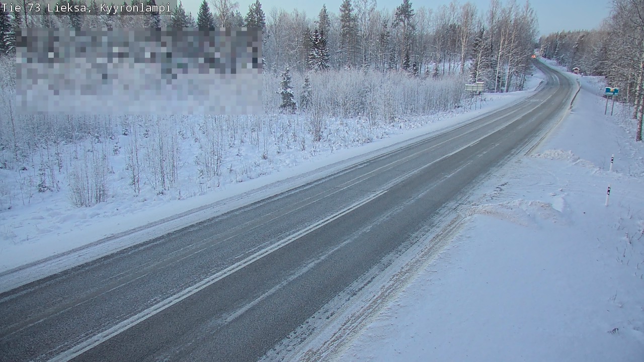 Weather Camera Image Road 73 Lieksa, Kyyrönlampi, Lieksa, Pohjois-Karjala