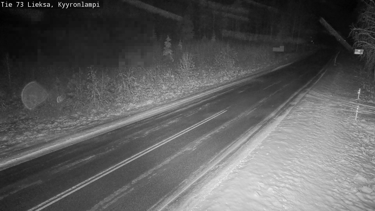 Weather Camera Image Road 73 Lieksa, Kyyrönlampi, Lieksa, Pohjois-Karjala