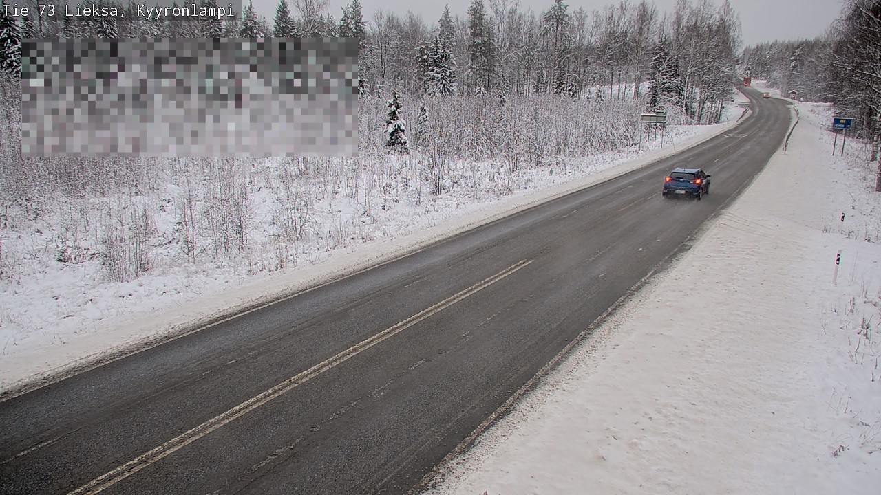 Weather Camera Image Road 73 Lieksa, Kyyrönlampi, Lieksa, Pohjois-Karjala