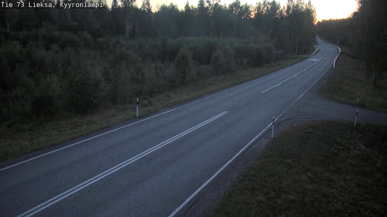 Weather Camera Image Road 73 Lieksa, Kyyrönlampi, Lieksa, Pohjois-Karjala